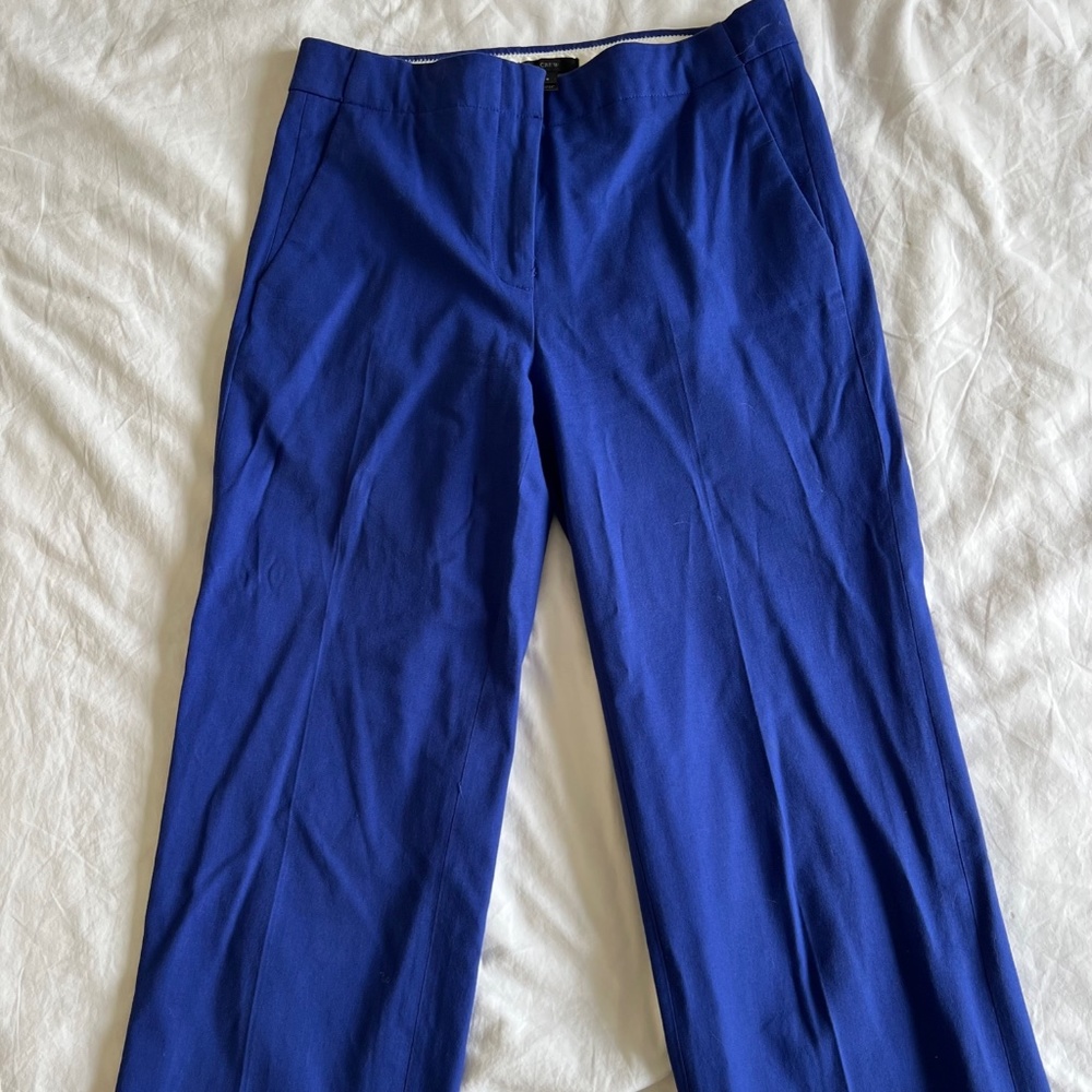 J.Crew Stretch Straight Leg Chino - Royal Blue (Size 6)